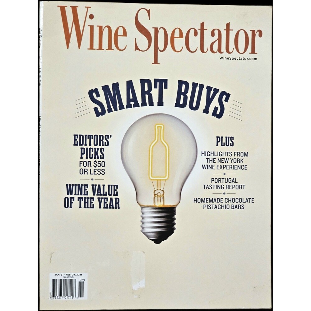WINE SPECTATOR Magazine Jan/Feb 2026  Smart Buys Issue Johnny Walker Blue Ad